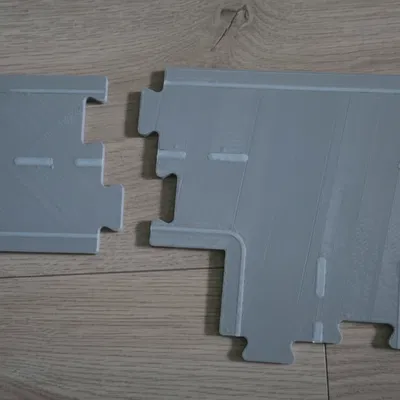 Phụ kiện đường gỗ Lidl Playtive tương thích – Ngã ba chữ T + đoạn thẳng ngắn