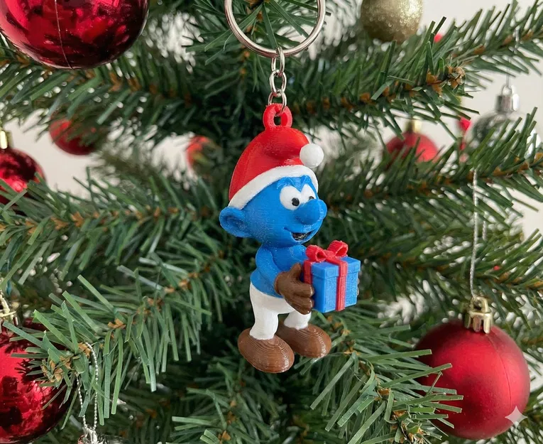 Đồ trang trí Giáng Sinh Smurf – Nhân vật vẫy tay - Image 3