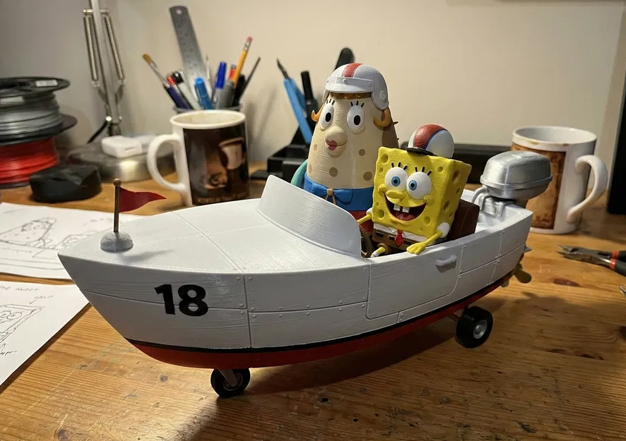 SpongeBob Boatmobile – Xe thuyền Bikini Bottom - Image 1