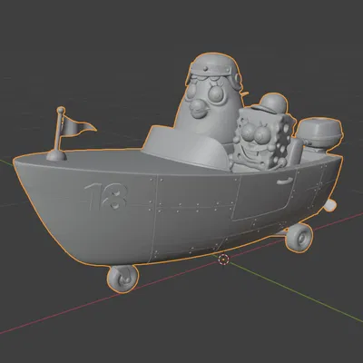 SpongeBob Boatmobile – Xe thuyền Bikini Bottom