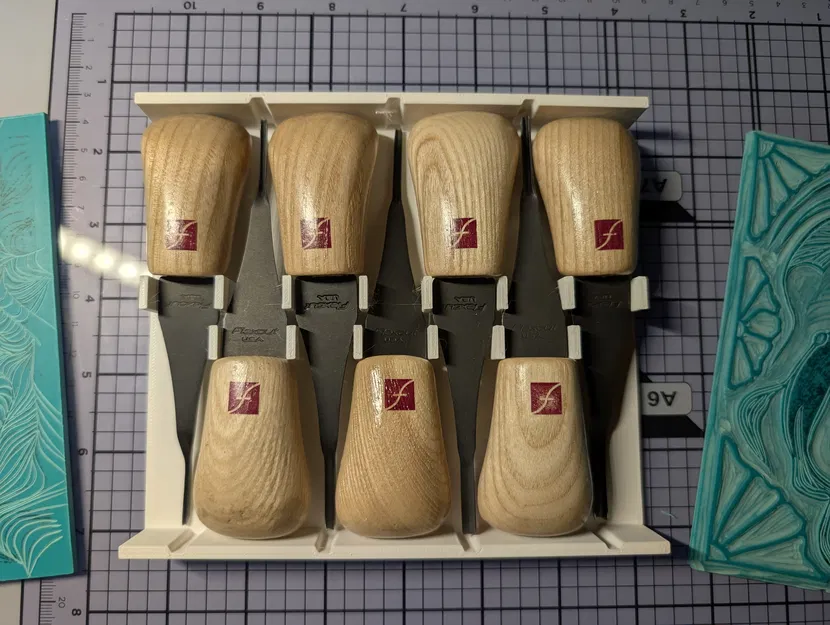 Giá đỡ Flexcut micro gauge (holder) cho 7 gauges - Image 1