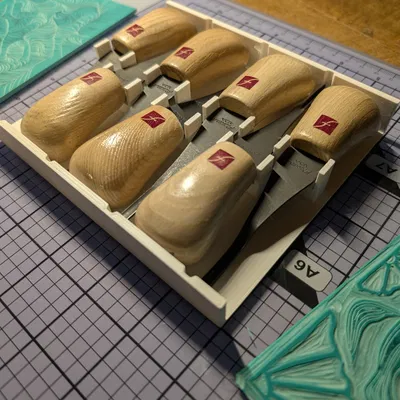 Giá đỡ Flexcut micro gauge (holder) cho 7 gauges