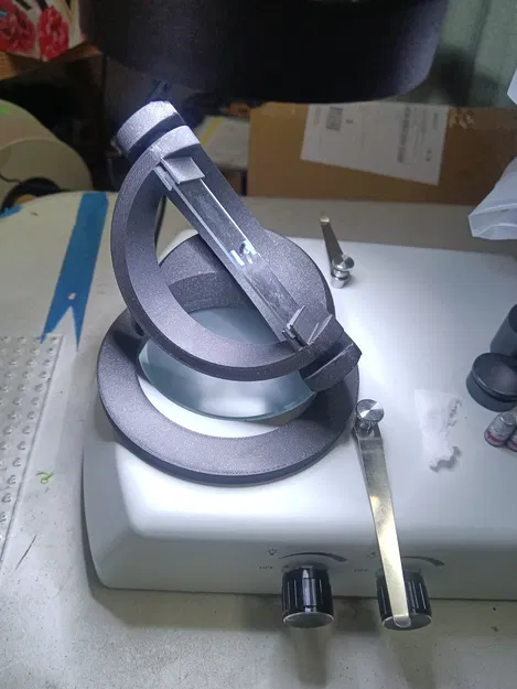 Gá Gimbal Xoay 3 Trục Cho Lam Kính Hiển Vi (Microscope Slide Rotating Gimbal Mount) - Image 1