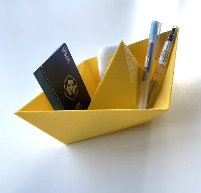 BOLINA – Thuyền giấy 3D in làm khay đựng nhỏ (container/empty pockets) - Image 1