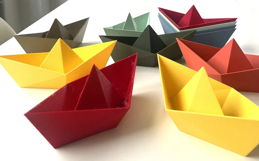 BOLINA – Thuyền giấy 3D in làm khay đựng nhỏ (container/empty pockets) - Image 2