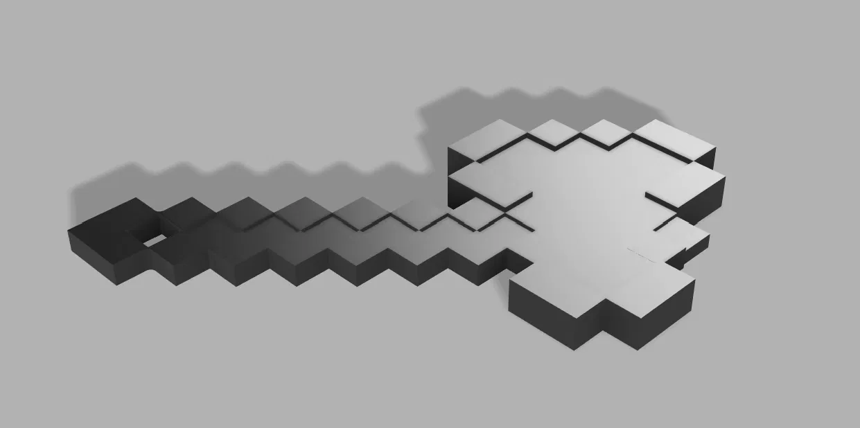 Móc khóa rìu Minecraft (Minecraft Axe) - Image 1