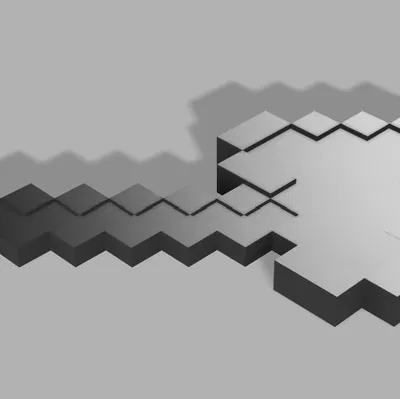 Móc khóa rìu Minecraft (Minecraft Axe)