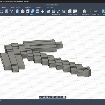 Móc Khóa Cây Cuốc Minecraft (Minecraft Pickaxe)