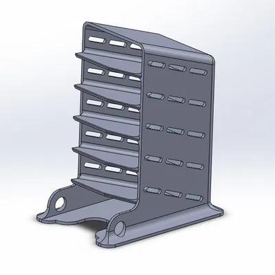 Kệ/khay Multi-Slot Power Bank Holder/Organizer (5 khe) in 3D