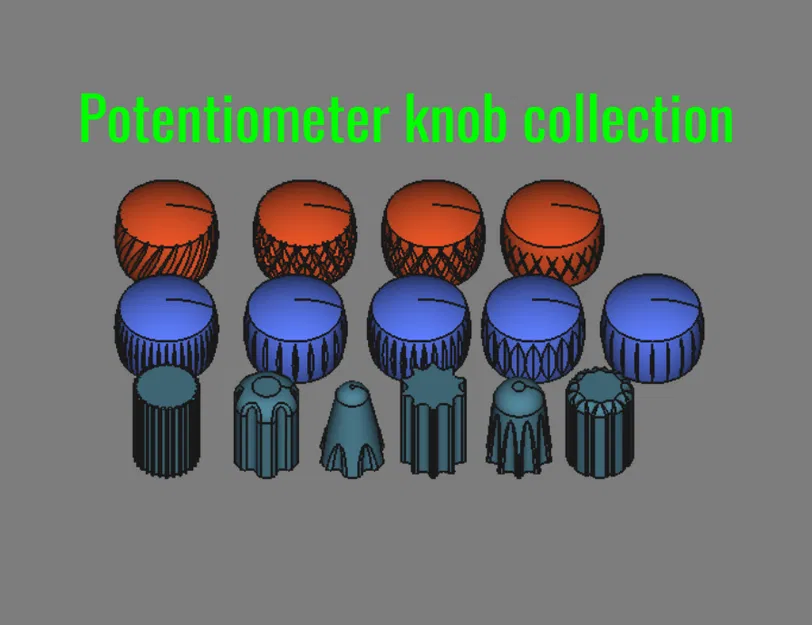 Bộ sưu tập núm vặn potentiometer - Image 1