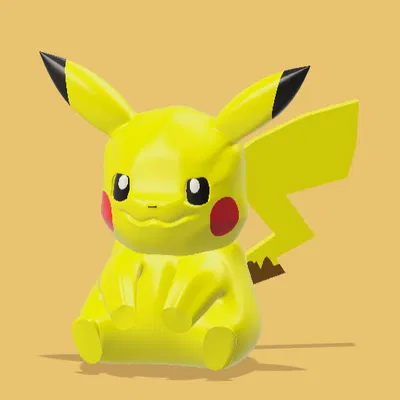 Tượng Pikachu Dễ Thương – 3D Print Dễ | Không Cần Supports