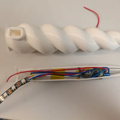 Nón gắn sừng kỳ lân LED (Neopixel) – LED Unicorn horn hat cap (Einhorn Hut)