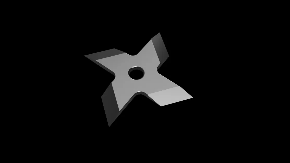 Ninja star 4 point V8 (Phi tiêu ninja 4 cánh V8) - Image 1