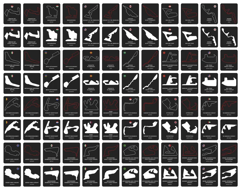 Các Đường Đua Formula 1 | Mẫu Trưng Bày In 3D - Image 6