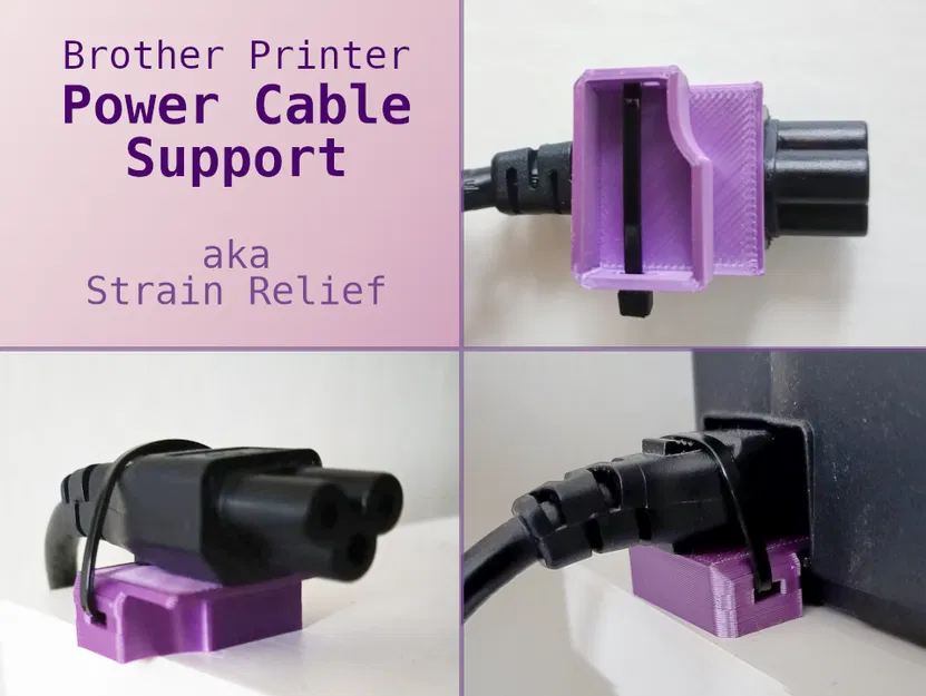 Giá đỡ dây nguồn cho máy in Brother (Strain Relief) - Image 1