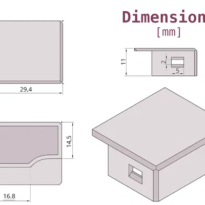 Giá đỡ dây nguồn cho máy in Brother (Strain Relief)