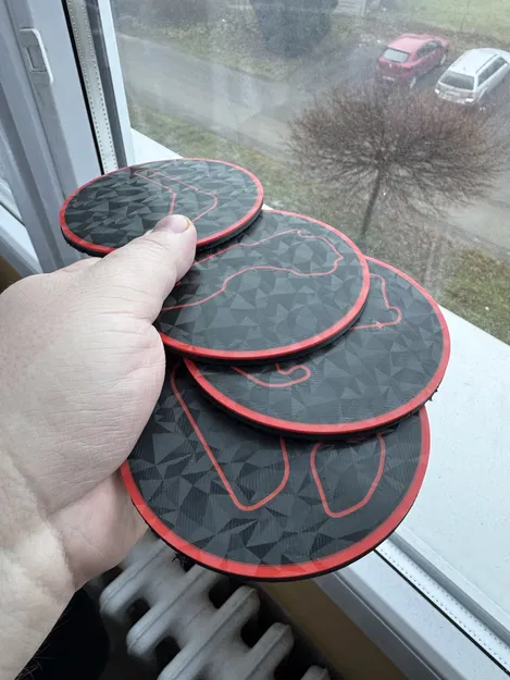 Lót Ly F1 Season 2026 Coaster – Bộ 24 Đường Đua (kèm holder) - Image 1