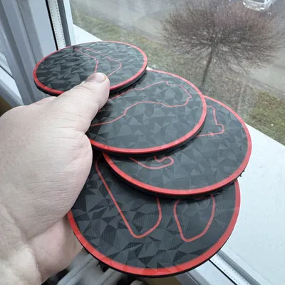 Lót Ly F1 Season 2026 Coaster – Bộ 24 Đường Đua (kèm holder)