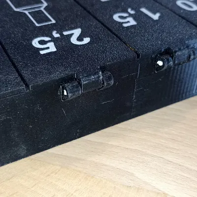 Hộp sắp xếp ferule box organizer có nắp (chia ngăn theo từng cỡ)