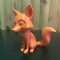 Cáo tinh nghịch (Mischievous Fox) – Mẫu STL trang trí - Thumbnail 3