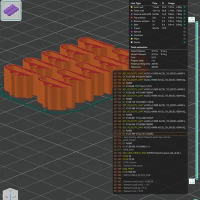 Kẹp giữ filament tối giản (Minimalist filament clip)
