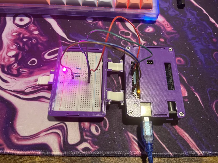 Vỏ Arduino Uno kèm khay gắn Breadboard (Insert) - Image 2