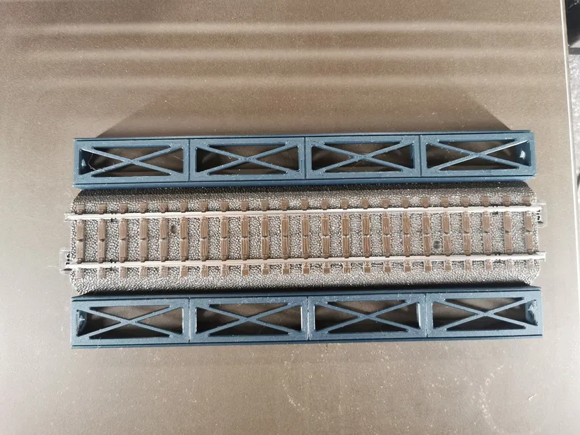 Cầu dầm thép modular Märklin H0 Rail-C thẳng 172mm (nhiều phần) - Image 12