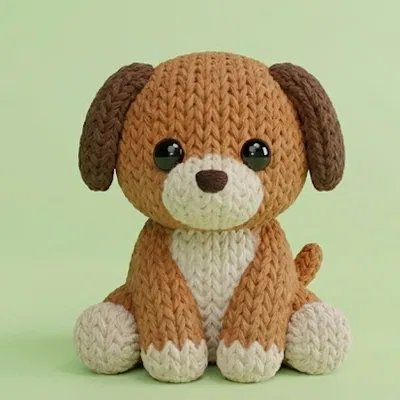 Chó Đan Len Dễ Thương (Cute Knitted Dog)