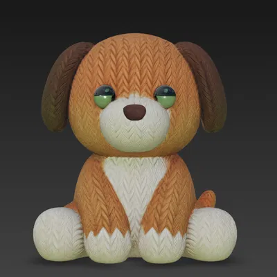 Chó Đan Len Dễ Thương (Cute Knitted Dog)