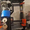 Tay nắm cửa Prusa enclosure có lỗ khoan gắn ổ khóa - Thumbnail 1