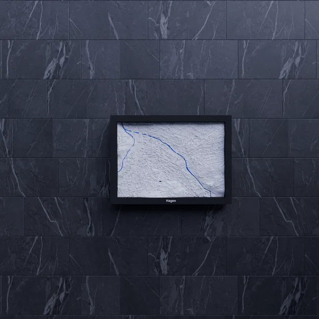 Hagen, Germany - 3D Miniature (Mô hình địa hình in 3D) - Image 6