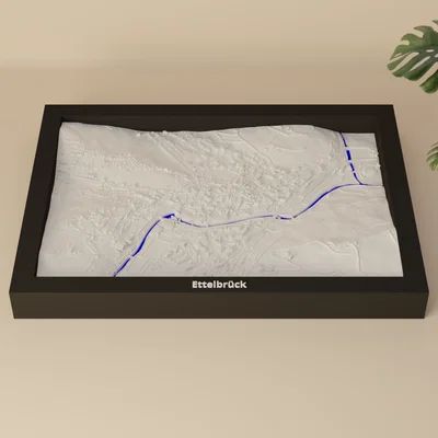 Ettelbrück, Luxembourg - Mô hình 3D thu nhỏ