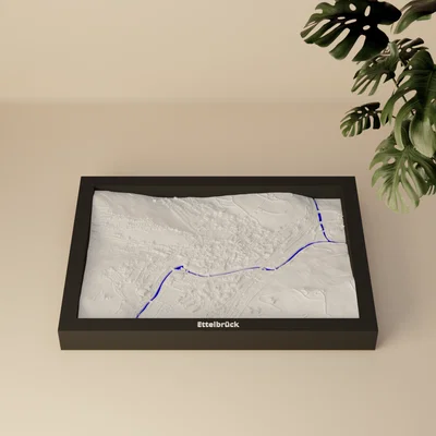 Ettelbrück, Luxembourg - Mô hình 3D thu nhỏ