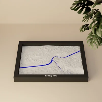 Karlovy Vary, Czechia - Mô hình thu nhỏ 3D