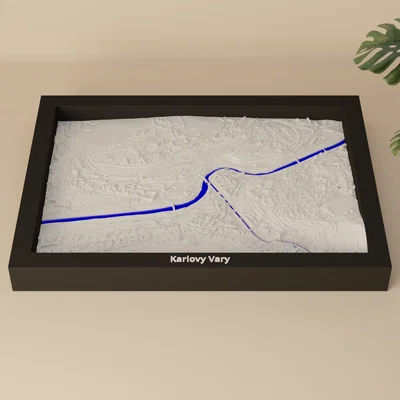 Karlovy Vary, Czechia - Mô hình thu nhỏ 3D