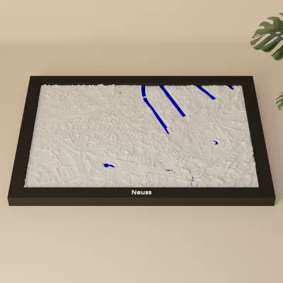 Neuss, Đức - Mô hình 3D Miniature