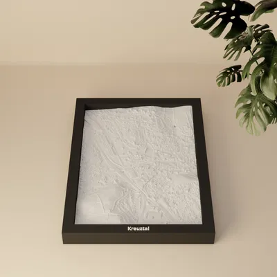 Kreuztal, Đức - Bản thu nhỏ 3D địa hình