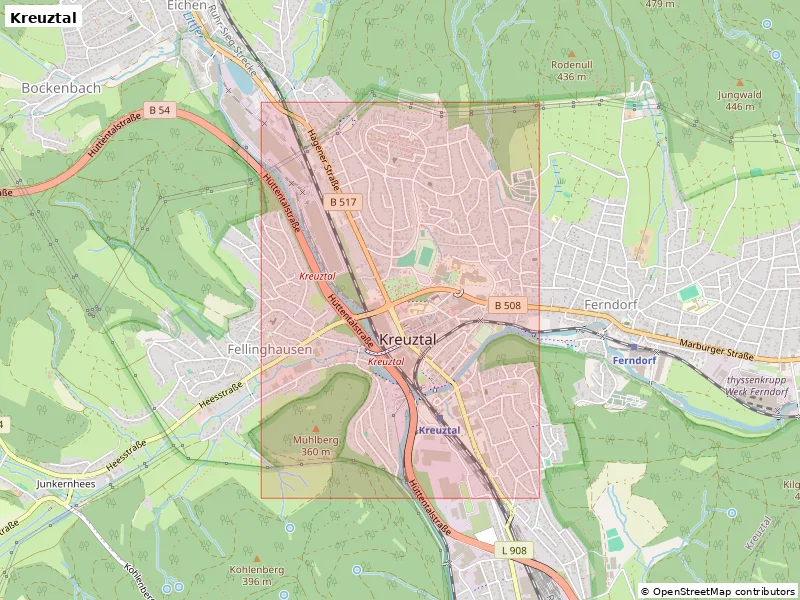 Kreuztal, Đức - Bản thu nhỏ 3D địa hình - Image 8