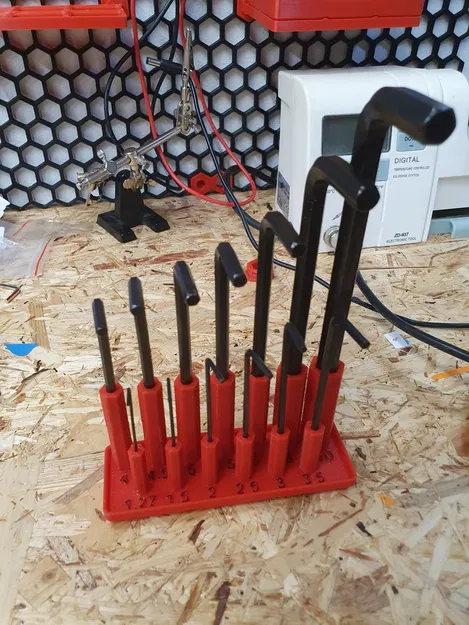 Khay giữ lục giác Gridfinity (Gridfinity Allen Key Holder) - Image 1