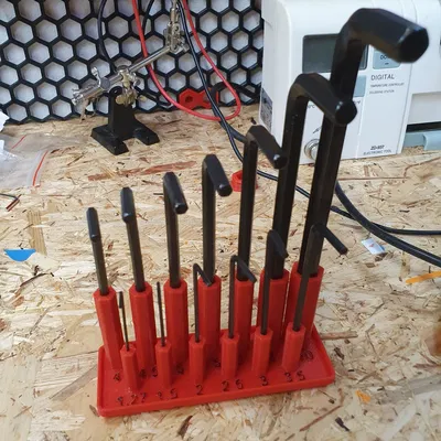 Khay giữ lục giác Gridfinity (Gridfinity Allen Key Holder)