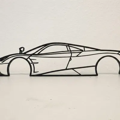 Tranh treo tường 2D Pagani Huayra (Pagani Huayra 2D Wall Art)