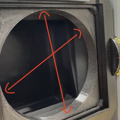 Vega recessed board và Front bellows frame đã chỉnh