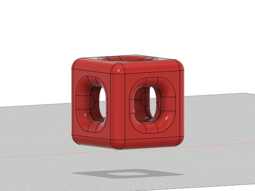 Bản in test Overhang đơn giản - Khối lập phương có lỗ - Image 3