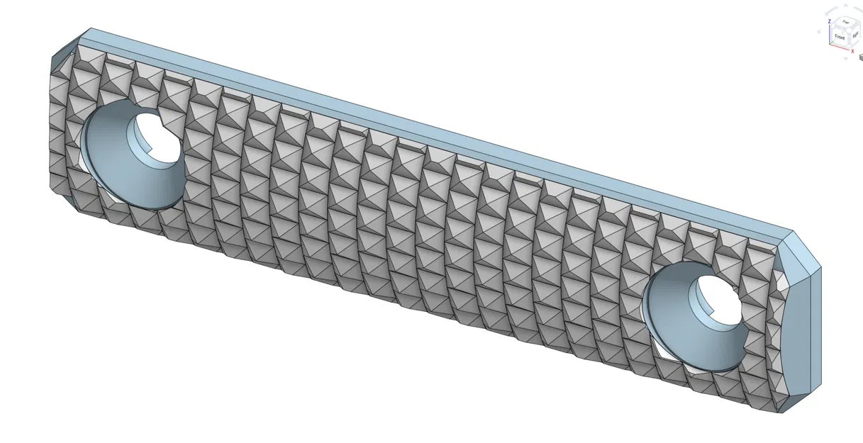 Ốp rail MLOK bản rộng 2 Slot – Diamond Grip Texture - Image 1