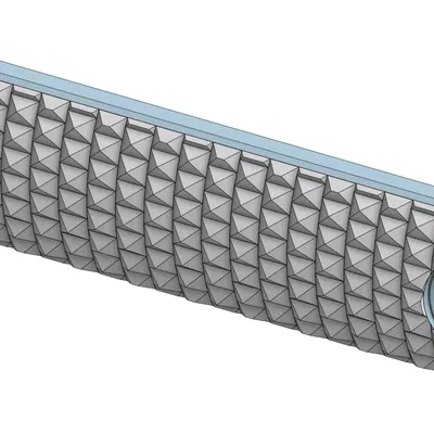 Ốp rail MLOK bản rộng 2 Slot – Diamond Grip Texture