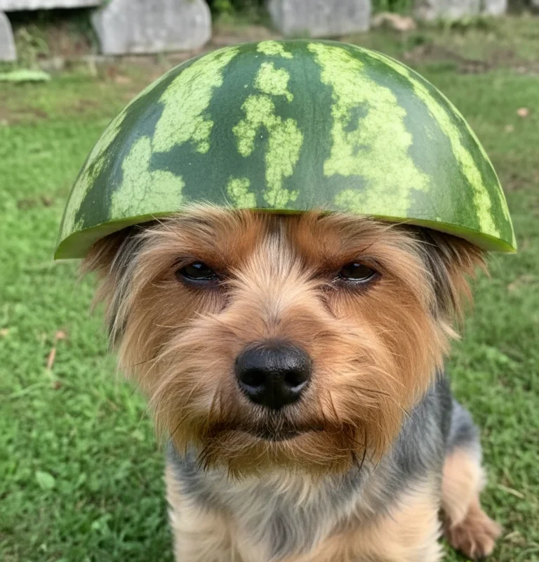Mũ bảo hiểm dưa hấu cho Doggos