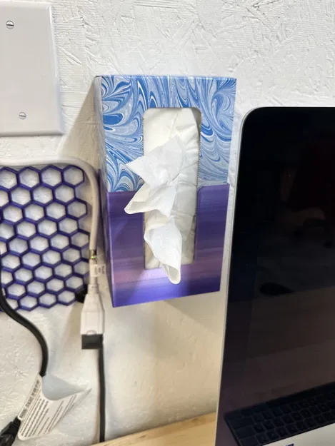 Giá treo tường hộp khăn giấy Kleenex (Kleenex tissue box wall mounted holder) - Image 1