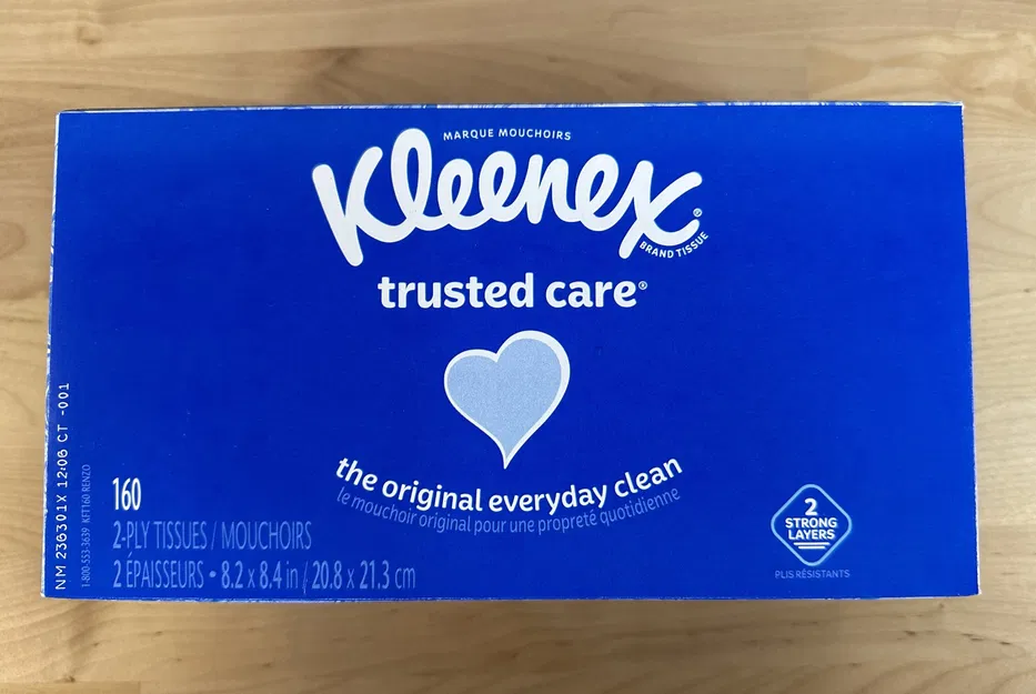 Giá treo tường hộp khăn giấy Kleenex (Kleenex tissue box wall mounted holder) - Image 2