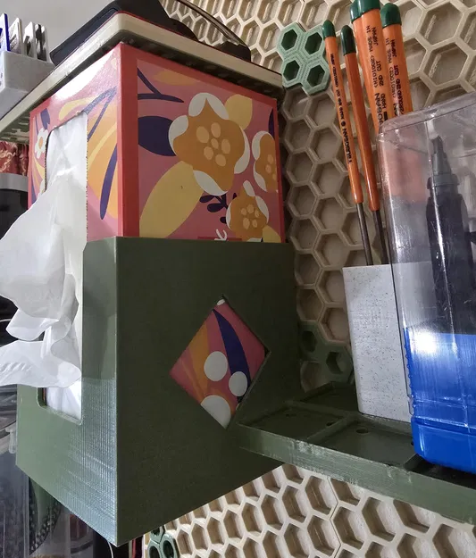 Giá treo hộp khăn giấy nhỏ gọn (cho Honeycomb Wall Storage) - Image 2