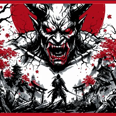 Blood moon oni Hueforge